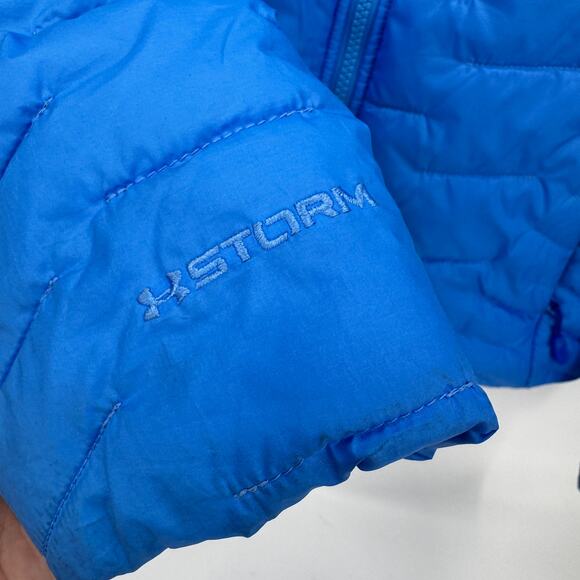 Under armour Jacket Womens XS Blue Reactor Storm ColdGear Full Zip Outdoor - Picture 6 of 12